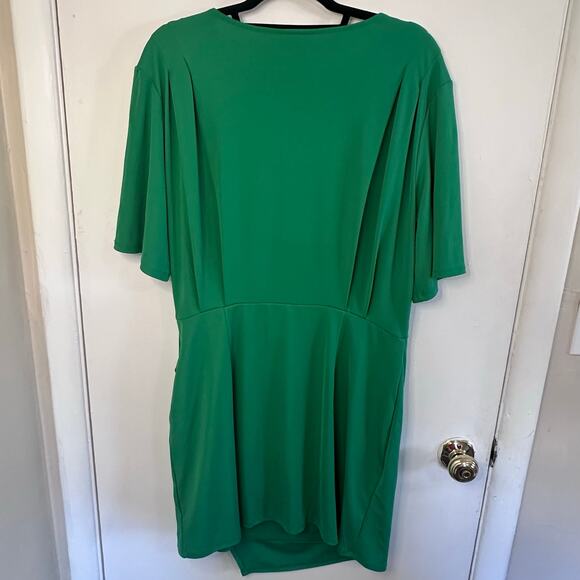 New womans future collective green ruched above knee dress size large - Picture 5 of 8